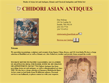 Tablet Screenshot of chidoriantiques.com